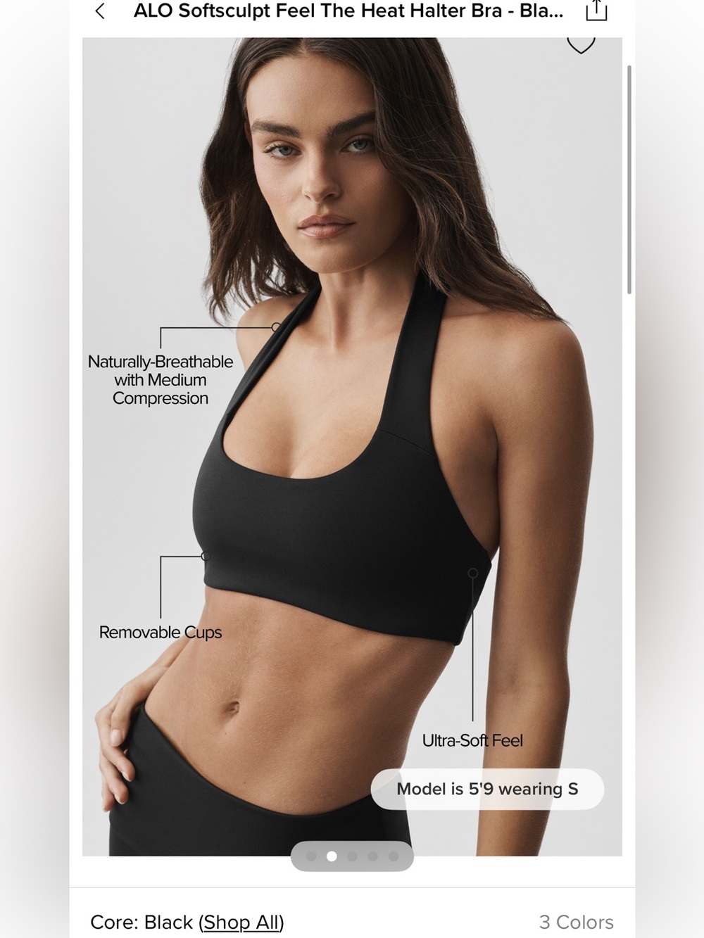 All softsculpt feel the heat halter bra